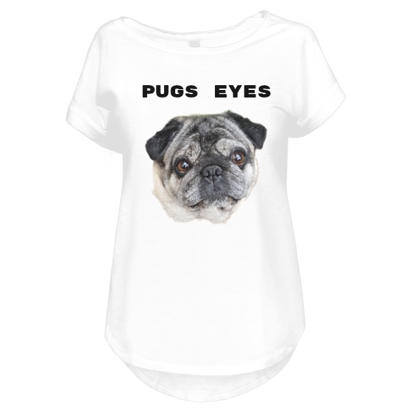 Tričko s potiskem Bezovy mops merch mopsu pugs eyes