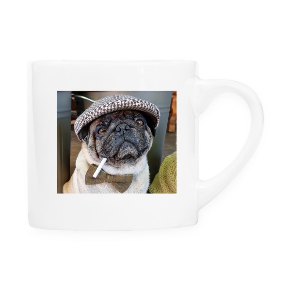 Hrnek espresso s potiskem Hrnek mops