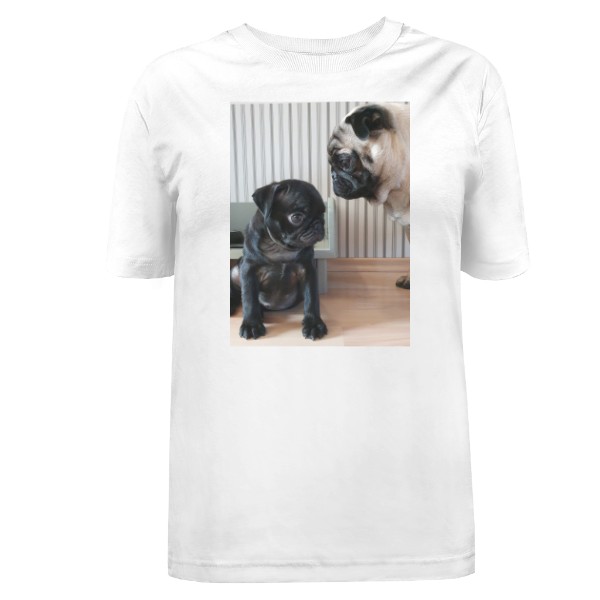Tričko s potiskem Merch pugs eyes Bryan a Fred Mopsíci