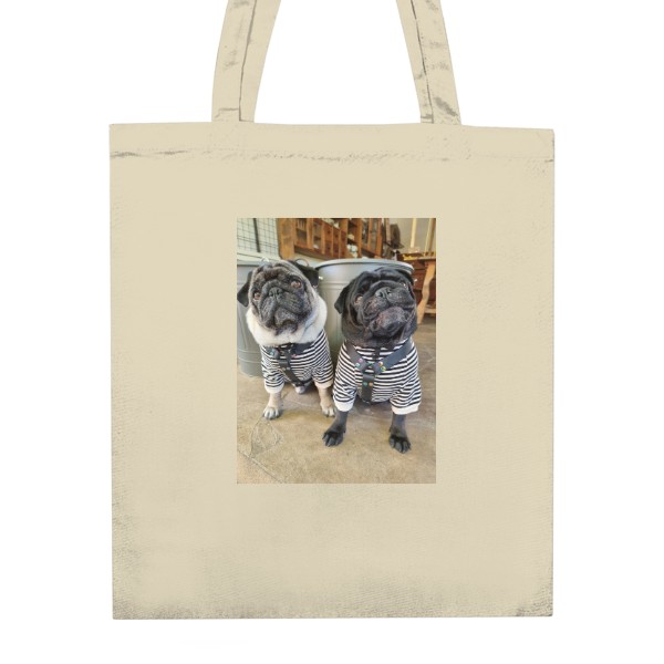 Nákupní taška unisex s potiskem Taška mopsíci 