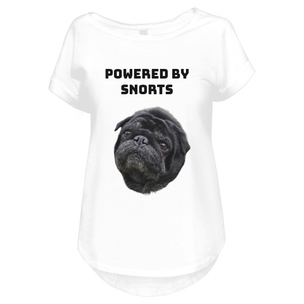 Tričko s potiskem Nový produkt pug černý